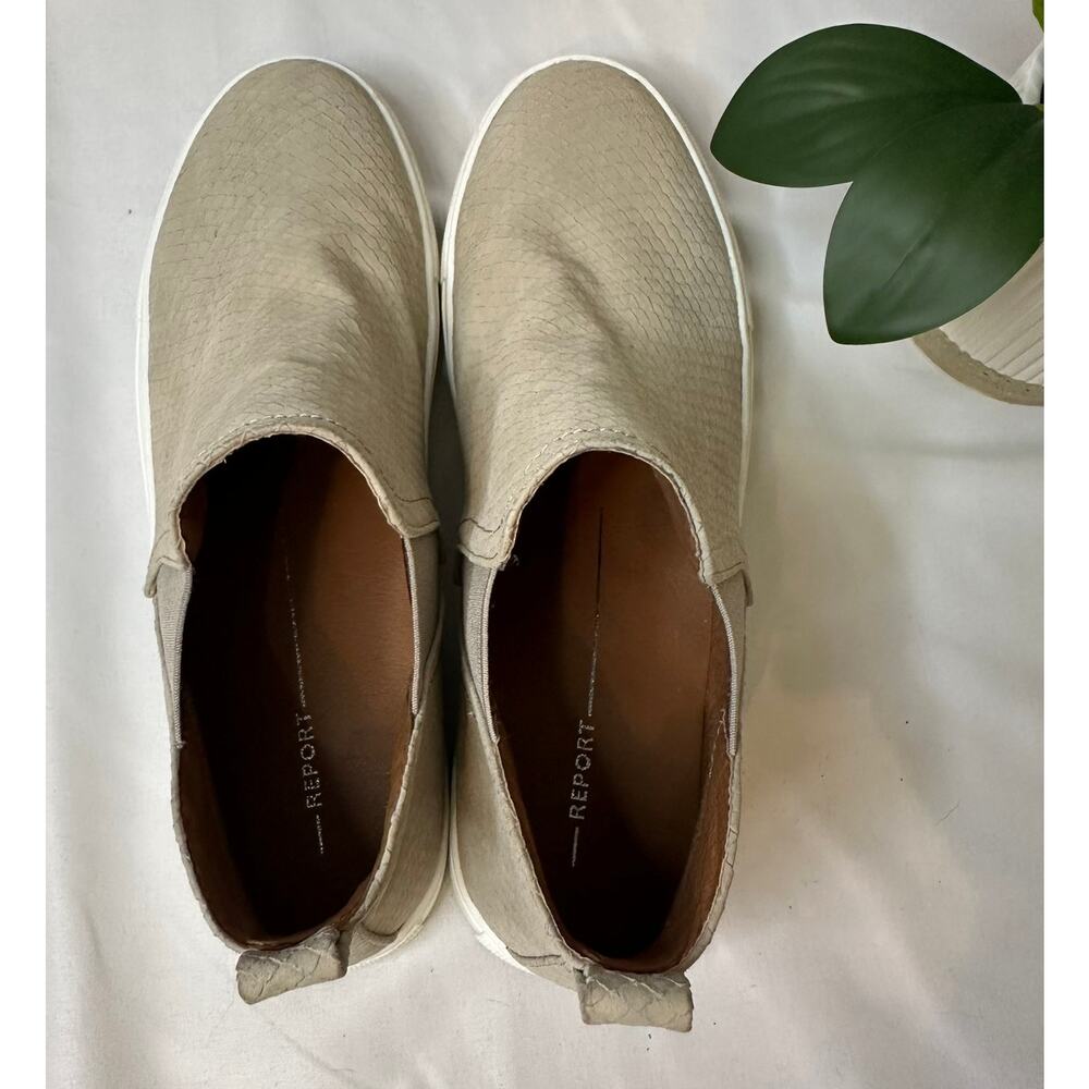 Report Neutral‎ Women's Beige Slip-on Sneakers Size 9 - Picture 4 of 6